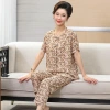 A 25-year new style of pajamas, short-sleeved shirts, long pants, full-body cotton and silk home wear, floral button cardigan set for middle-aged and elderly mothers Application Scenario